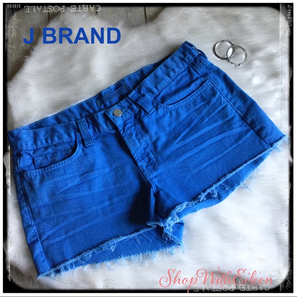 J Brand Blue Bonnet Cut Off Denim Shorts NWOT
